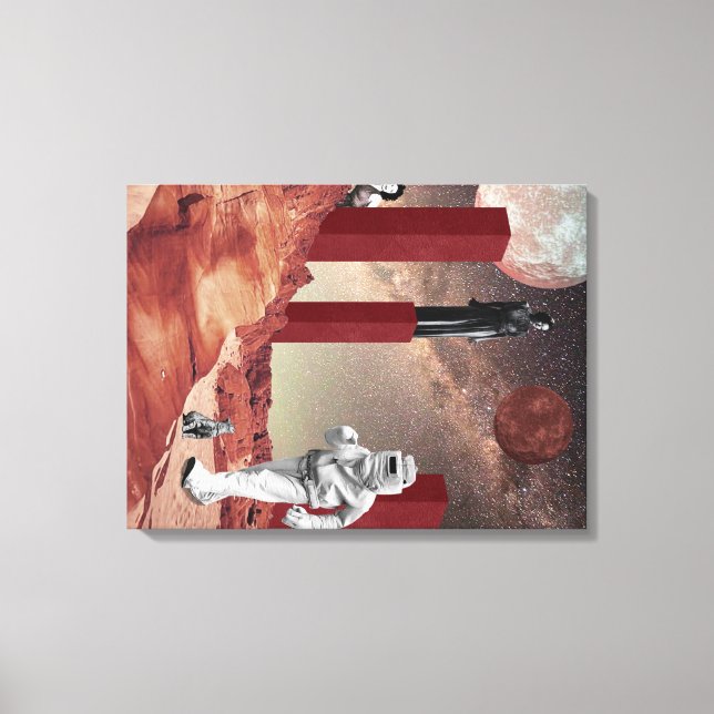 Impressão Em Tela Uma visita a Marte (Frente)