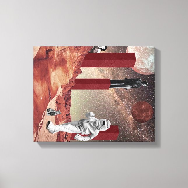 Impressão Em Tela Uma visita a Marte (Frente)