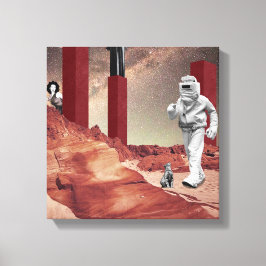 Impressão Em Tela Uma visita a Marte