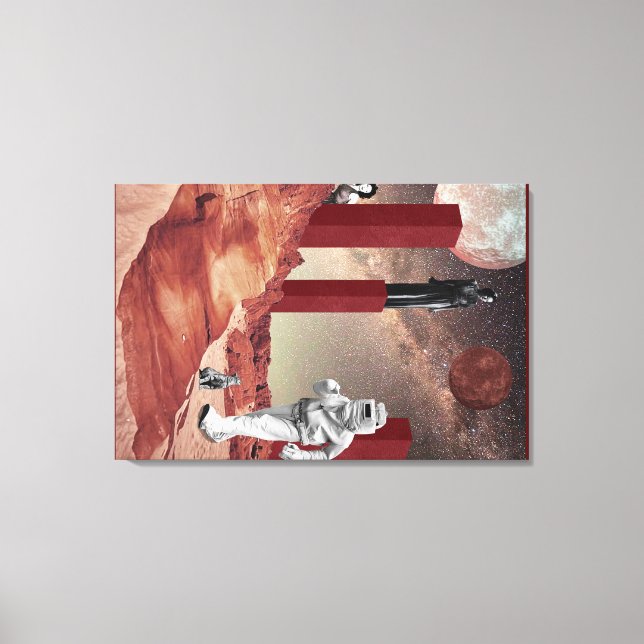 Impressão Em Tela Uma visita a Marte (Frente)