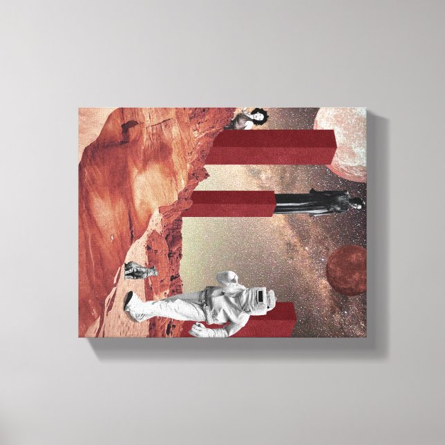 Impressão Em Tela Uma visita a Marte (Frente)