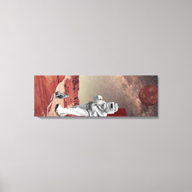 Impressão Em Tela Uma visita a Marte (Frente)