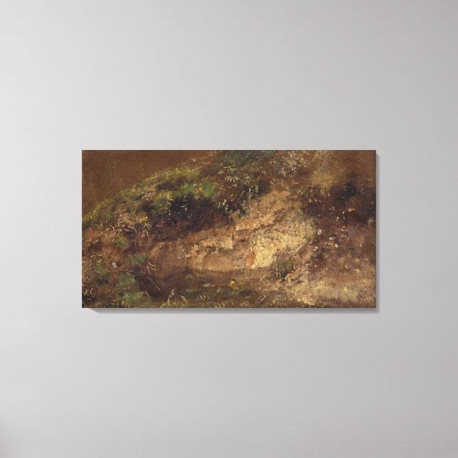 Impressão Em Tela Undergrowth, c.1821 (óleo no papel no conselho) (Frente)