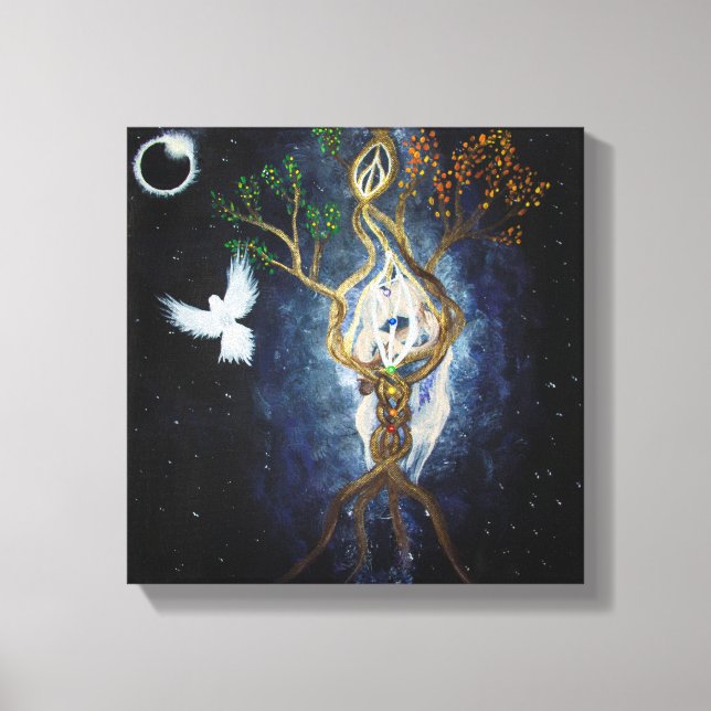 Impressão Em Tela União Sagrada do Eclipse Solar 2017 (Frente)