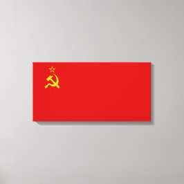 Impressão Em Tela União Soviética (URSS) (martelo comunista e foice
