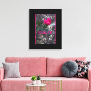 Impressão Em Tela Única fotografia de dobra do rosa do rosa