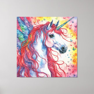 Impressão Em Tela Unicorn Pegasus