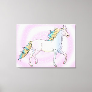 Impressão Em Tela Unicórnio