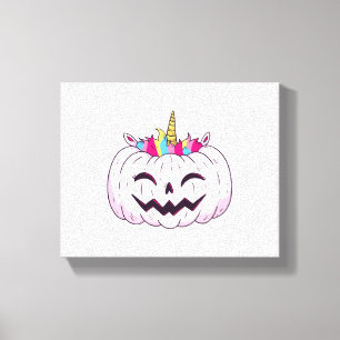 Impressão Em Tela unicórnio de Halloween