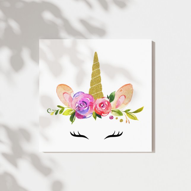 Impressão Em Tela Unicórnio Mágico, Conto de Fada, Enfermeira Menina (Criador carregado)