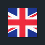 Impressão Em Tela Union Jack ~ British Flag - Square<br><div class="desc">Bandeira do Reino Unido da Grã-Bretanha Excelente e da Irlanda Norte. Um símbolo da Grã-Bretanha e do Império passado.</div>
