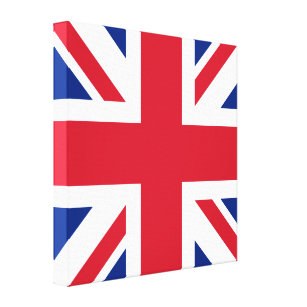 Impressão Em Tela Union Jack National Flag of United Kingdom England
