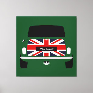 Impressão Em Tela Union Jack original clássico Austin Mini Cooper