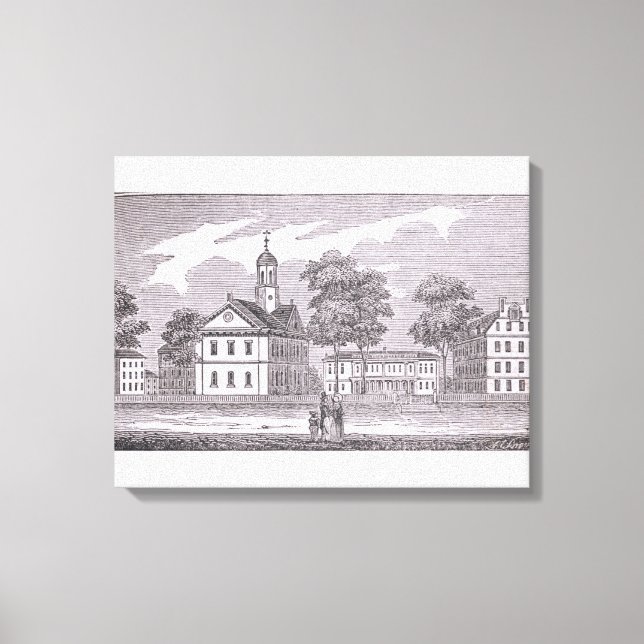 Impressão Em Tela Universidade Harvard, do Histórico (Frente)