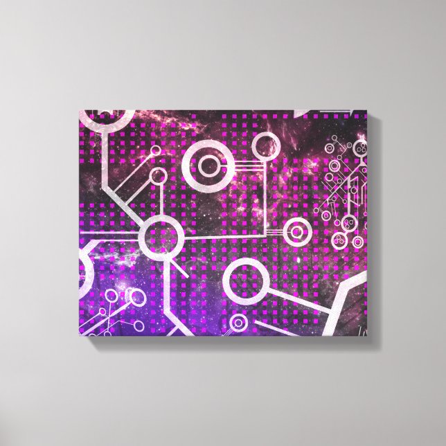 Impressão Em Tela Universo digital (Frente)