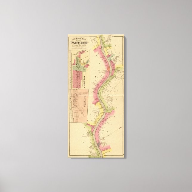 Impressão Em Tela Upper Ohio River e Valley 10 (Frente)