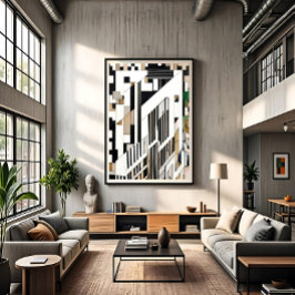 Impressão Em Tela Urban Fragments