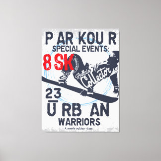 Impressão Em Tela Urban Parkour - Extreme Sports Trabalho de arte,