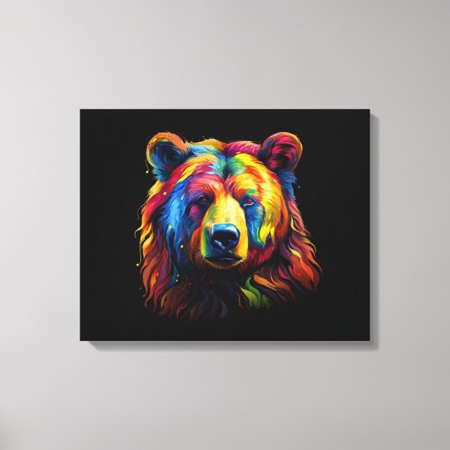 Impressão Em Tela Urso de Bruto (Frente)