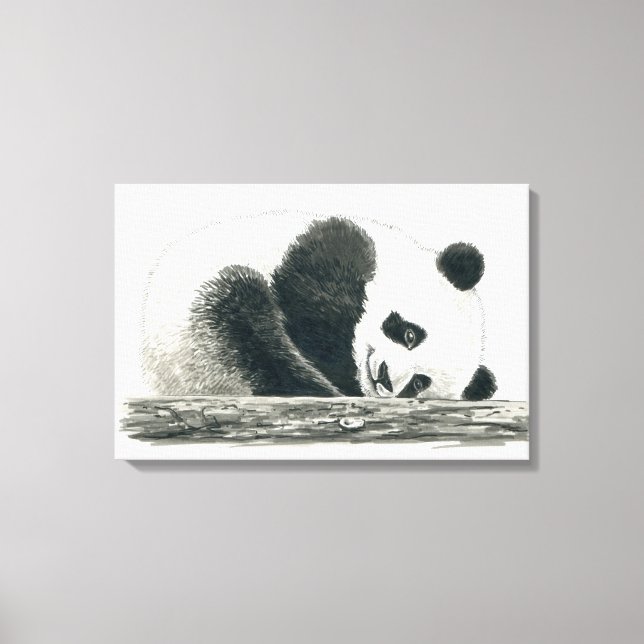 Impressão Em Tela Urso panda (Frente)