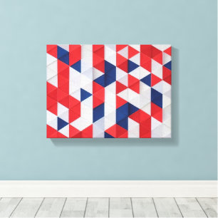 Impressão Em Tela USA Bauhaus Geométrico Art