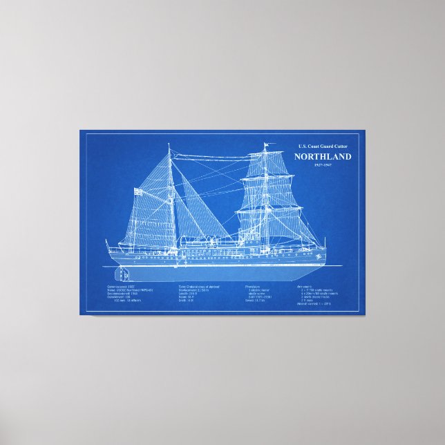 Impressão Em Tela USCG Cutter Northland wpg- 49 - ABD (Frente)