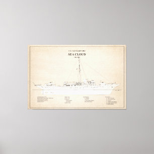 Impressão Em Tela USCG Cutter Sea Cloud wpg-284 - SBD