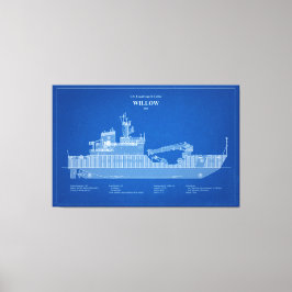 Impressão Em Tela USCG Cutter Willow wlb-202 - ABD
