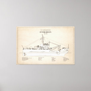 Impressão Em Tela USCGT Evergreen wlb-295 - SBD