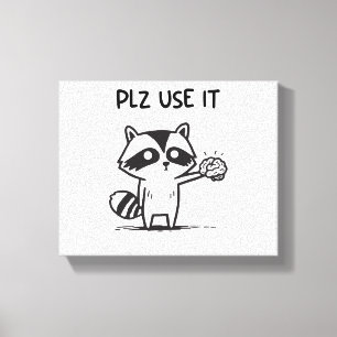 Impressão Em Tela Use-O - Sarcástico Racion Engraçado