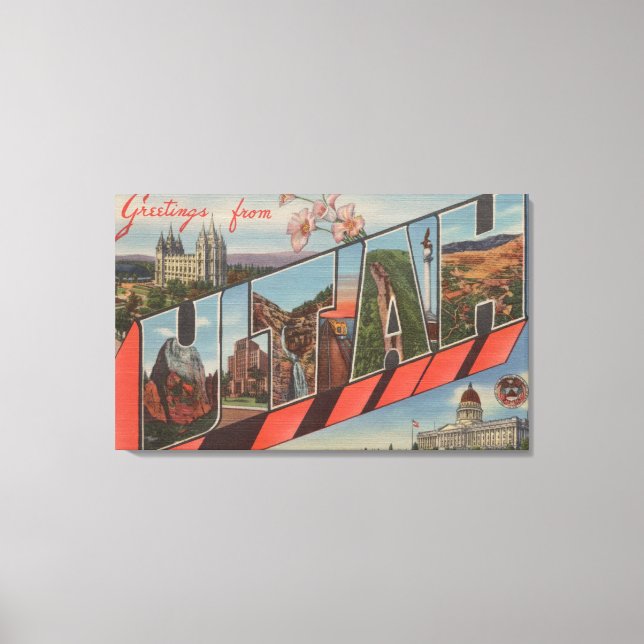 Impressão Em Tela UtahLarge - Letra ScenesUtah (Frente)