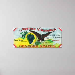 Impressão Em Tela Uvas LabelNorth do leste, PA de Eagle