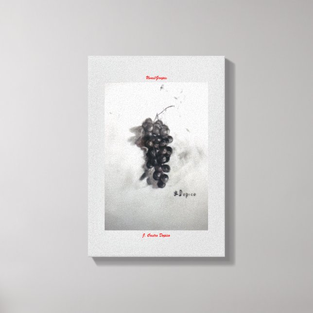 Impressão Em Tela Uvas/Uvas (Frente)