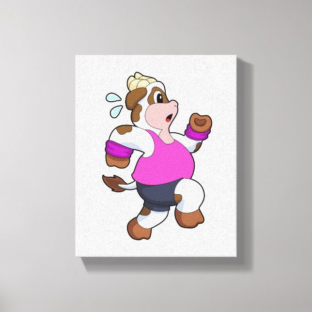 Impressão Em Tela Vaca em Execução (Frente)