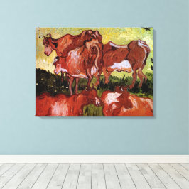 Impressão Em Tela Vacas (após Jordaens) por Vincent van Gogh
