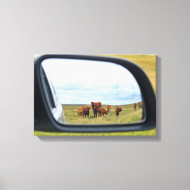 Impressão Em Tela Vacas no espelho (Frente)