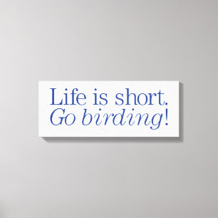 Impressão Em Tela Vai Birding!