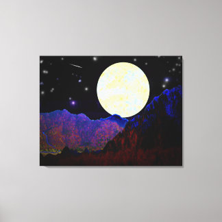 Impressão Em Tela Vale da Lua