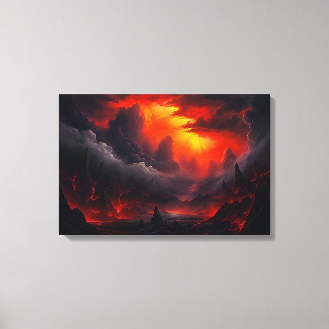 Impressão Em Tela Vale da Morte - Arte Fantástica (Frente)