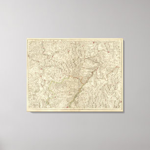 Impressão Em Tela Vale de Rhine River, France