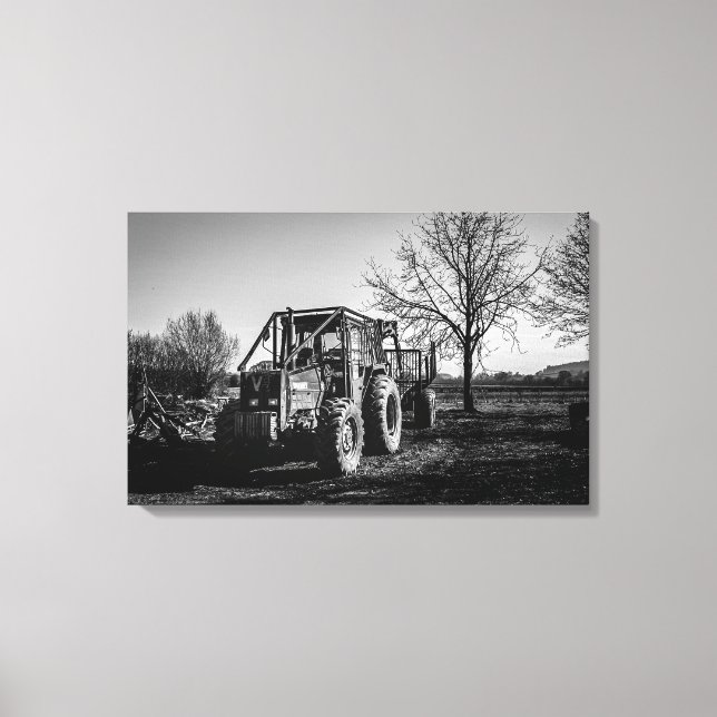 Impressão Em Tela Valmet no Rest Black & White (Frente)