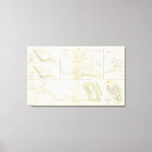 Impressão Em Tela Valverde, Shiloh, Ft Craig, ilha de Roanoke