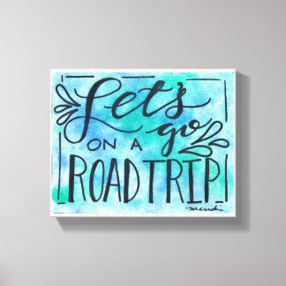 Impressão Em Tela Vamos em uma Viagem de Estrada