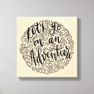 Impressão Em Tela Vamos vai para uma aventura