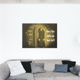 Impressão Em Tela Vampiro Antigo Terror Nosferatu Amarelo