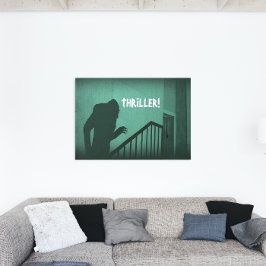 Impressão Em Tela Vampiro Nosferatu Terror Verde Suspense