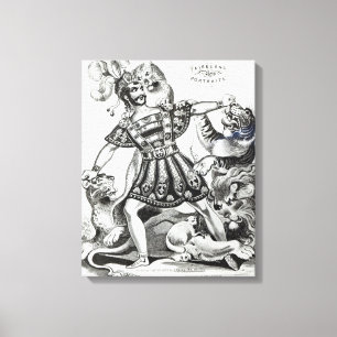 Impressão Em Tela Van Amburgh o mais doméstico brutal, 1838