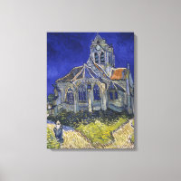 Van Gogh A Igreja em Auvers Céu Azul Arte