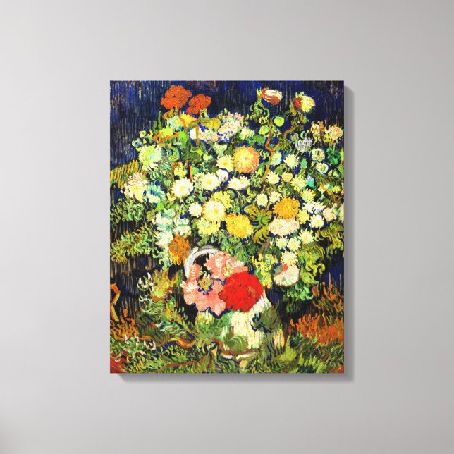 Impressão Em Tela Van Gogh - Buquê das Flores em um Vaso (Frente)