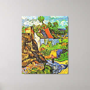 Impressão Em Tela Van Gogh - Casas em Auvers